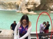 Detaliul incredibil descoperit de o turistă în pozele făcute la Roma, la celebra Fontana di Trevi. A observat asta mai apoi, în fundal –»