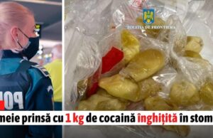 Femeie prinsă pe Otopeni cu 1 kg de cocaină în stomac, ambalată în prezervative!