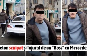 Pentru că nu s-a dat de pe trecere, un tânăr a fost scuipat și înjurat de un ”Boss” cu Mercedes!