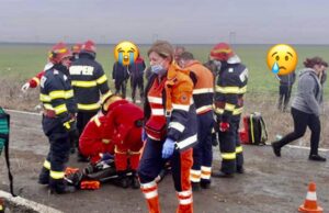 O asistentă medicală a fost surprinsă în lacrimi, atunci când intervenea să salveze de la moarte un pacient lângă Videle