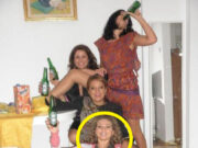 O recunoști? Cu berea-n mână, tolănită pe jos, vedeta noastră era la o petrecere. Acum o știe toată țara –»