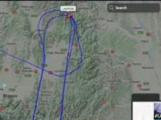Un avion militar american de transport Boeing a pătruns în România şi survolează deasupra Braşovului