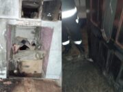 Trei copii au suferit arsuri grave într-un incendiu izbucnit de la o sobă. Tatăl lor a sărit în foc să îi salveze, dar pentru fetița sa de 3 ani a fost prea târziu