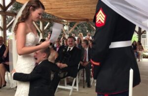 S-a măritat cu un soldat care avea un băiețel de patru ani. Nunta a decurs normal până în momentul în care copilul s-a apropiat de mireasa –»