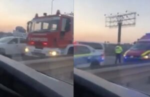 Trafic îngreunat în nordul Capitalei, după un accident cu șapte mașini pe DN1: Trei persoane au fost rănite