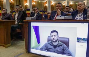 „Glorie României, glorie Ucrainei” Ce a cerut Zelenski României, în discursul susținut în Parlament