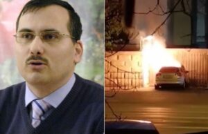 El este bărbatul care şi-a dat foc şi a intrat cu maşina în gardul Ambasadei Rusiei la Bucureşti