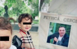 Imagini emoționante surprinse la mormântul lui Petrică Cercel. Nepoții săi au mers să îl viziteze