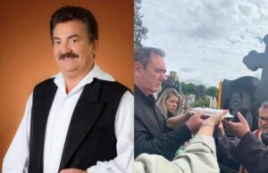 Imagini de la parastasul de șase luni al lui Petrică Mâțu Stoian. Steliana Simă, distrusă de durere la mormânt: ”Mi-e tare dor de tine”