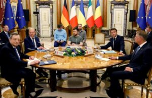 Reacția Kremlinului la întâlnirea lui Iohannis și a celor trei lideri europeni cu Zelenski. Avertismentul lansat de Moscova >>>