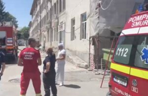 Incendiu la Spitalul din Târgu Jiu, pacienți evacuați