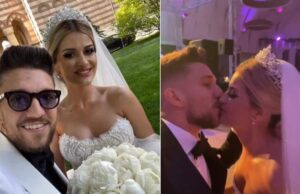 Alex Băluță a făcut nunta cu partenera lui, Diana. Imagini emoționante de la marele eveniment
