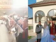 Codruța Sanfira, rochie de mireasă cu voal de câțiva metri în ziua nunții! Soția lui Valentin a întors toate privirile