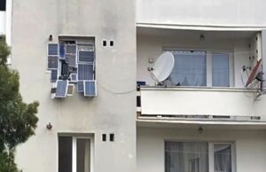 Un român și-a montat panouri solare la geamul apartamentului pentru a reduce costurile la curent