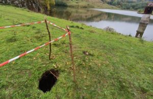 Primele imagini cu barajul fisurat de la Tăul Mare | Desfăşurare impresionantă de forţe