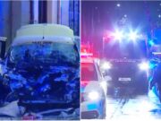 Grav accident rutier în Bucureşti. Un taxi a fost spulberat de un autobuz STB. O persoană a murit şi alte patru au fost rănite