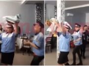 Două infirmiere din Vaslui au „dansat găina” îmbrăcate în uniforma de polițist. Oamenii legii fac verificări