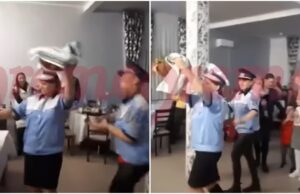 Două infirmiere din Vaslui au „dansat găina” îmbrăcate în uniforma de polițist. Oamenii legii fac verificări