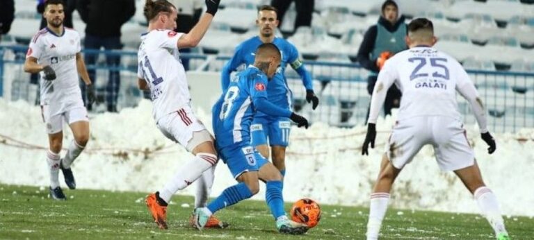 Oțelul Galați – Universitatea Craiova 1-3. Mitriță, eroul oltenilor! A făcut ”hat-trick-ul”