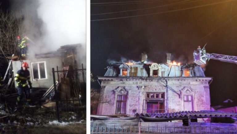 Incendiu de proporții , în noaptea de Crăciun, în Craiova. Mai multe familii și-au pierdut casa în urma flăcărilor violente