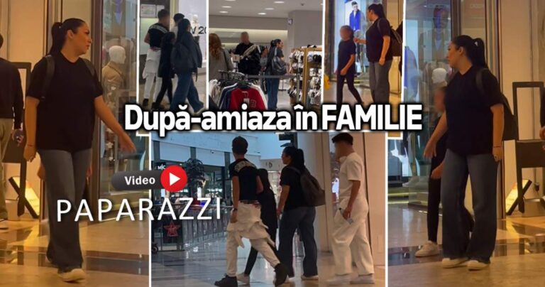 Andra şi copiii, răsfăţ la mall! Cine îi ajută când Cătălin Măruţă este prins cu treabă