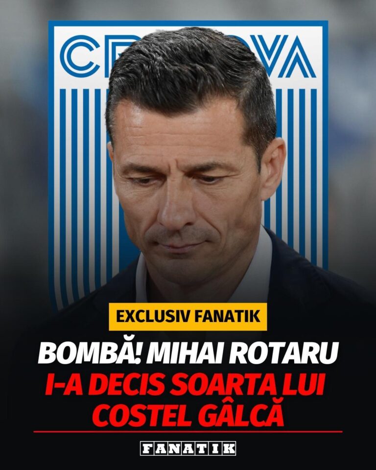 Mihai Rotaru i-a decis soarta lui Costel Gâlcă după Universitatea Craiova – FCSB 1-1. „Clauza e în oglindă”. Ce perioadă de grație are antrenorul