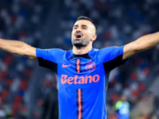 „Gladiatorul” Vali Crețu o salvează pe FCSB. Reacția galeriei după golul fabulos marcat în finalul meciului cu Hermannstadt. „Sunt jumătate trist!”. Video