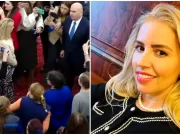 Ea este Cristina Tărteață, vocea din Senat revoltată de concedierile anunțate de Ilie Bolojan