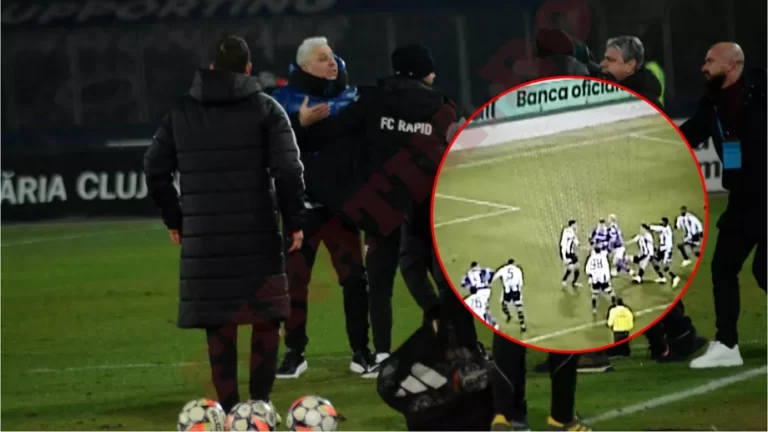 Marius Șumudică a făcut scandal după U Cluj – Rapid 2-1! I-a reproșat lui Cojocaru că n-a dat un penalty clar. Foto
