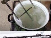 Curăță grătarul plitei