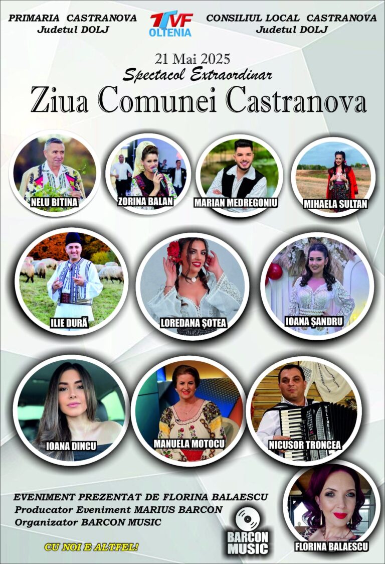 ZIUA COMUNEI CASTRANOVA – FLOAREA DE CIREȘE21 MAI 2025