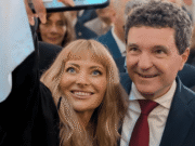 Imagini de senzaţie cu Delia Matache la învestirea lui Nicușor Dan. Nu se aștepta să fie filmată așa