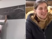 Maria Piloiu e învățătoare dimineața, iar restul zilei… ciobăniță la oi. Are două facultăți și iubește ceea ce face la stână