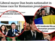 Marile publicații ale lumii, precum BBC, The Guardian, CNN, Politico sau TASS tratează pe larg victoria lui Nicușor Dan