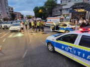 Autospecială de Poliție răsturnată în misiune: Polițiști răniți în timp ce escortau o ambulanță