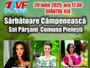 Sărbătoare câmpenească de Sfântul Ilie în satul Pârșani, comuna Pielești