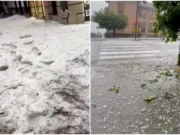 Munți de gheață pe străzile din Spania, după un val de furtuni și inundații masive. Fenomenul meteo Dana lovește din nou.