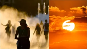 oameni-fantana-canicula-caldura-soare