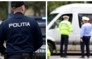 Verificări interne în poliție după ce un copil a fost surprins în picioare, cu geamul larg deschis, într-o autospecială aflată în misiune
