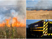 Incendii alimentate de o mină dezafectată, în Mehedinţi. Flăcările s-au apropiat de case