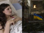 Veronika, o tânără de 23 de ani din Ucraina a zburat cu patul de la etajul 9, în timpul unui atac din Kiev. Și-a pierdut părinții în urmă cu câteva zile