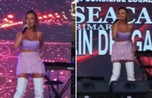 Moment stânjenitor pentru Andreea Antonescu, la un concert. Ce a pățit artista: „Unde sunt cei de la security, să țină mulțimea sub control”