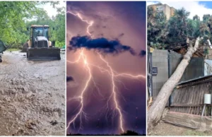 Furtună devastatoare în România: s-au rupt norii în Maramureș. Străzi și case inundate, copaci doborâți de vânt