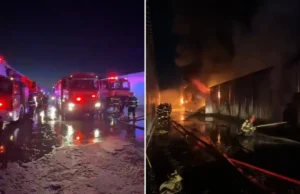 Incendiu masiv la Dragonul Roșu din București! Din cauza degajărilor mari de fum a fost emis Ro-Alert. Primele imagini de la fața locului VIDEO