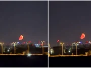 Imagini spectaculoase cu Luna roșie deasupra Bucureștiului. Ce semnificație are acest fenomen astronomic