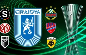 Program Universitatea Craiova grupe Conference League. Când joacă echipa lui Mihai Rotaru cu Mainz, AEK Atena și restul de meciuri. Date oficiale