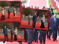 Soția lui Adrian Năstase, ținută scandaloasă „made in China” la parada militară de la Beijing. Viorica Dăncilă i-a dat clasă