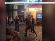 Scene șocante: tineri bătuți de agenții de pază în Centrul Vechi al Capitalei