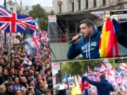 „Sunt aici pentru Charlie Kirk!”. George Simion a vorbit despre anularea alegerilor din România, în mijlocul protestatarilor din Londra. Ce a spus despre Macron și Ursula von der Leyen
