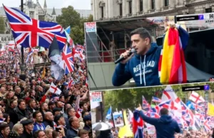 „Sunt aici pentru Charlie Kirk!”. George Simion a vorbit despre anularea alegerilor din România, în mijlocul protestatarilor din Londra. Ce a spus despre Macron și Ursula von der Leyen